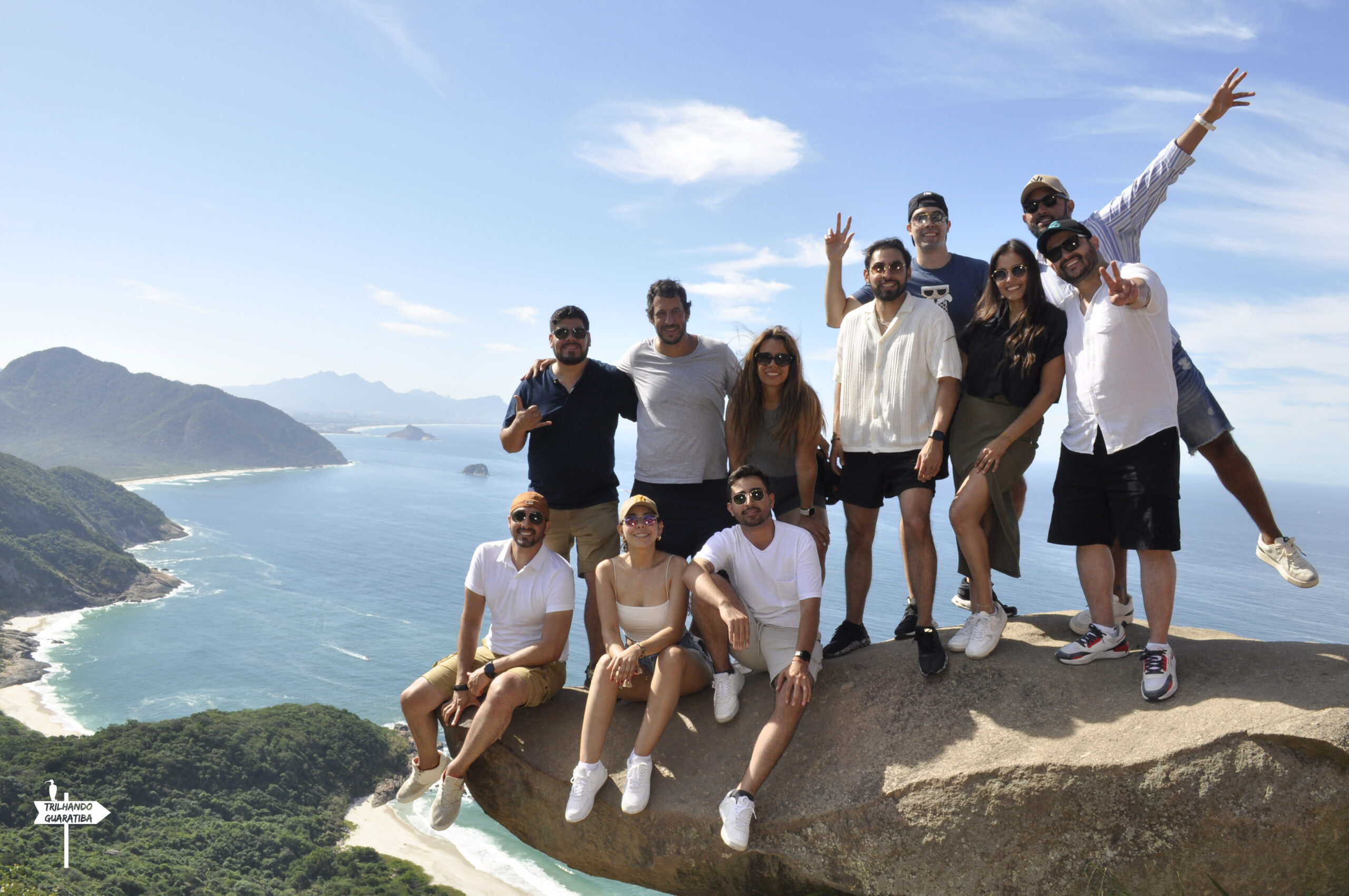 Turista en la Pedra do Telégrafo