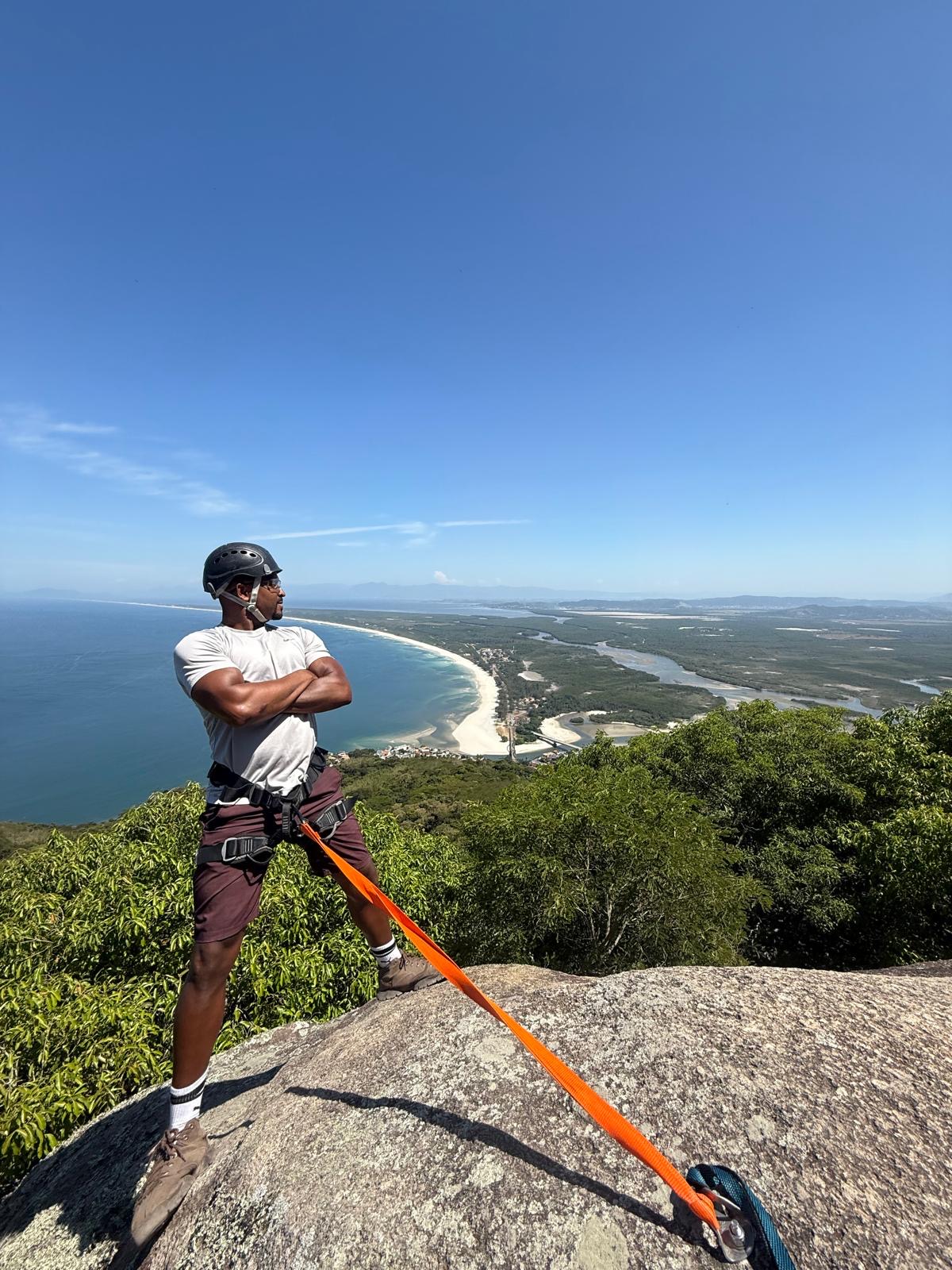 Ilusión óptica en la Pedra do Telégrafo